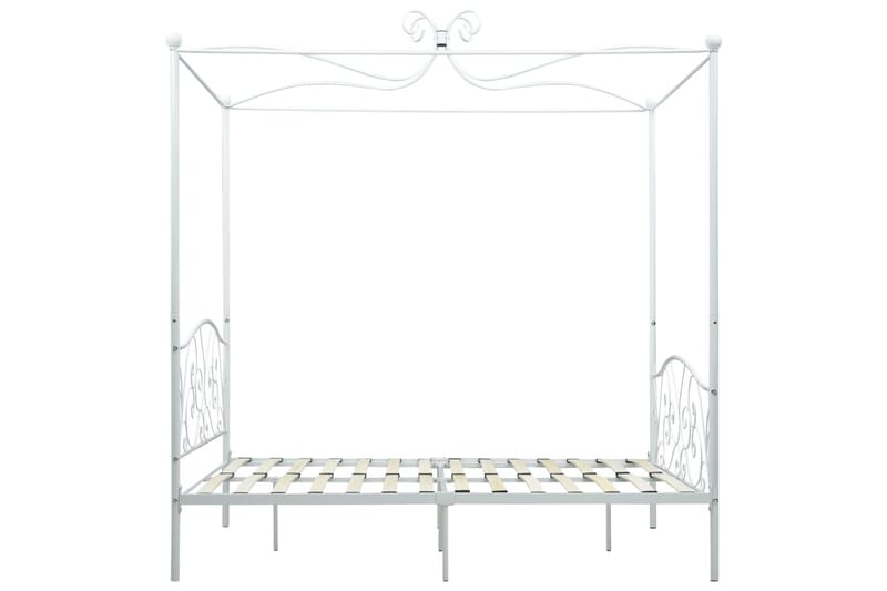 Sengestel Til Himmelseng 120 X 200 Cm Metal Hvid - Hvid - Møbler - Senge - Himmelseng