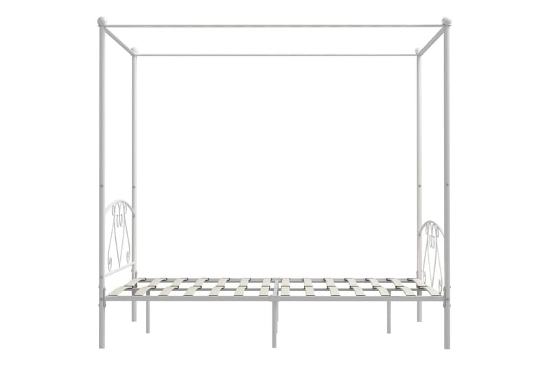 Sengestel Til Himmelseng 140 X 200 Cm Metal Hvid - Hvid - Møbler - Senge - Himmelseng