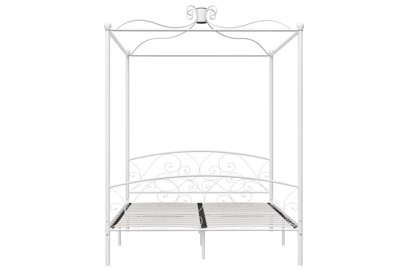 Sengestel Til Himmelseng 160 X 200 Cm Metal Hvid - Hvid - Møbler - Senge - Himmelseng