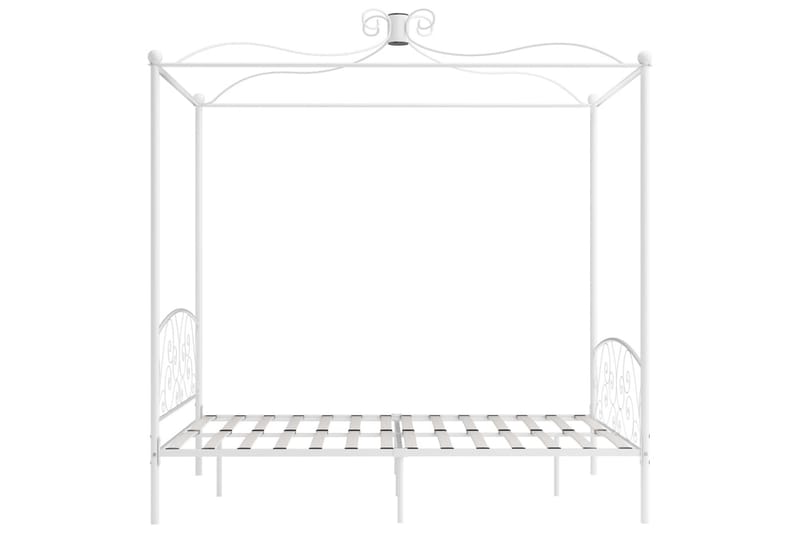 Sengestel Til Himmelseng 160 X 200 Cm Metal Hvid - Hvid - Møbler - Senge - Himmelseng