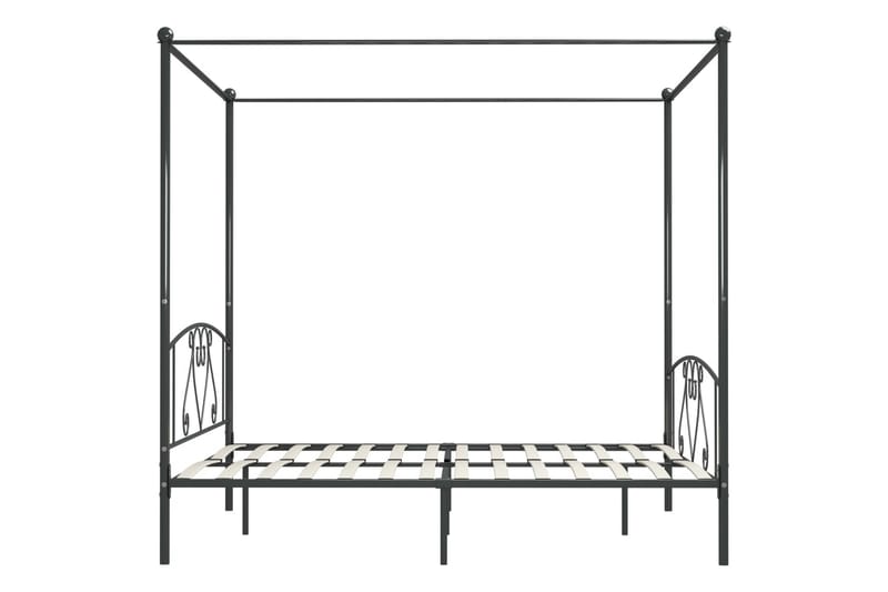 Sengestel Til Himmelseng 200 X 200 Cm Metal Grå - Grå - Himmelseng - Familieseng