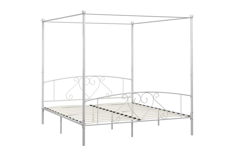 Sengestel Til Himmelseng 200 X 200 Cm Metal Hvid - Hvid - Himmelseng - Familieseng