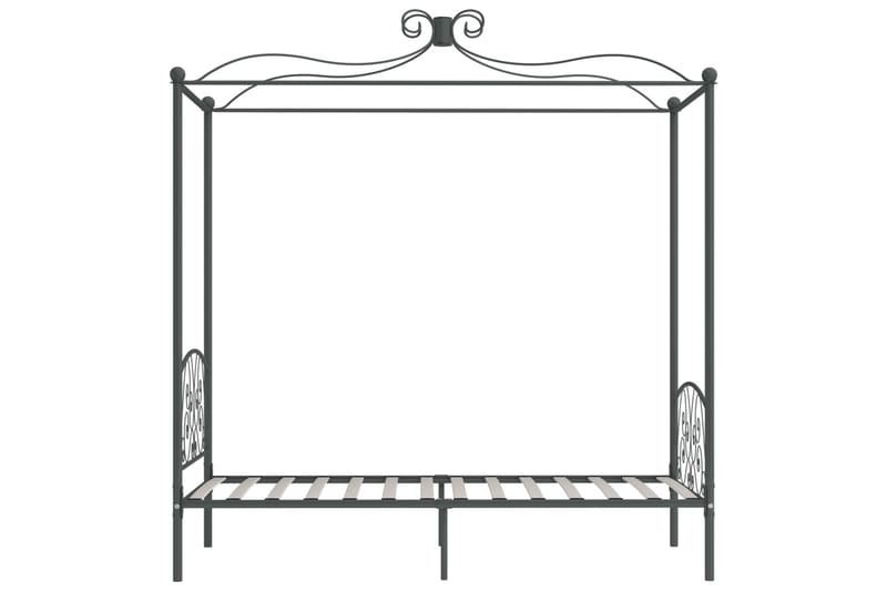 sengestel til himmelseng 90 x 200 cm metal grå - Grå - Møbler - Senge - Himmelseng