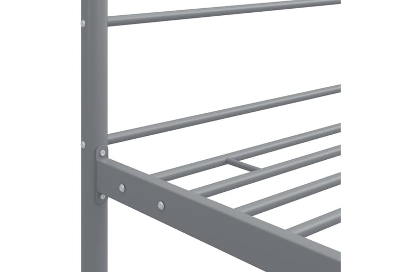 sengestel til himmelseng 90x200 cm metal grå - Grå - Møbler - Senge - Himmelseng