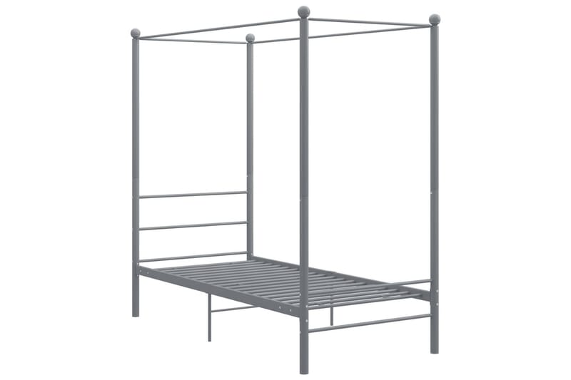 sengestel til himmelseng 90x200 cm metal grå - Grå - Møbler - Senge - Himmelseng