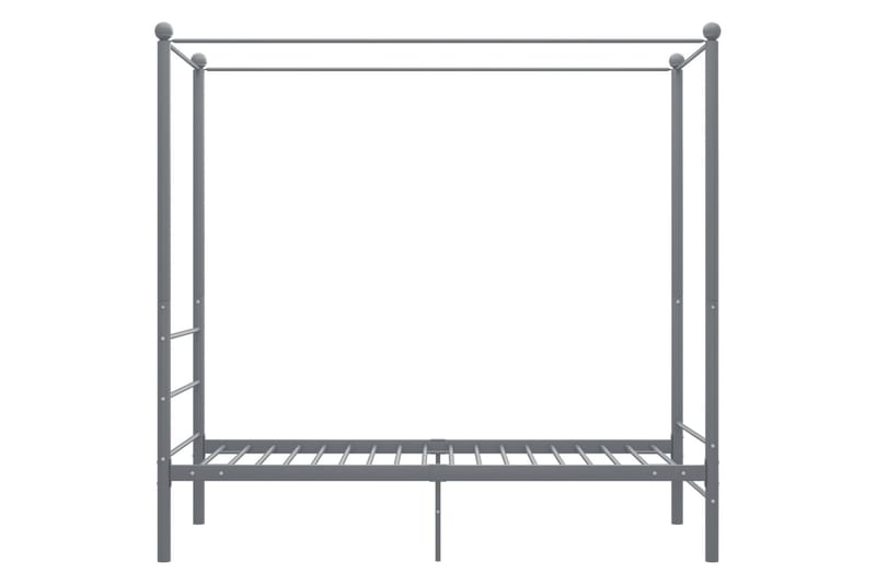 sengestel til himmelseng 90x200 cm metal grå - Grå - Møbler - Senge - Himmelseng