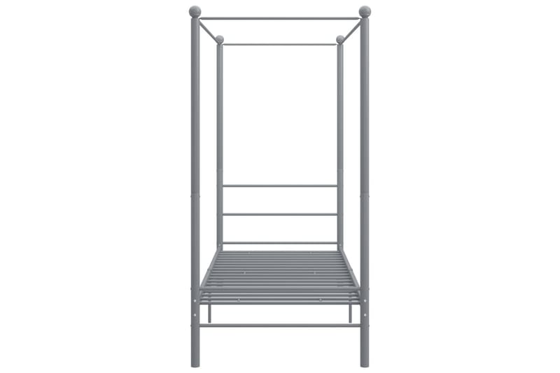 sengestel til himmelseng 90x200 cm metal grå - Grå - Møbler - Senge - Himmelseng