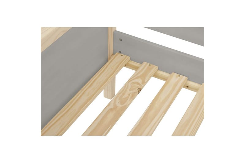 Himmelseng Square Line Grå, 205x96x133 cm - Grå, 205x96x133 cm - Møbler - Senge - Himmelseng