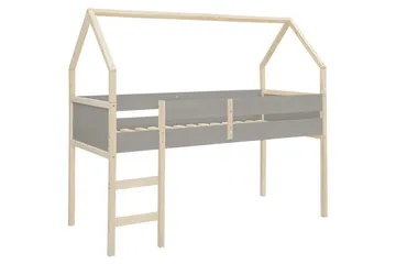 Himmelseng Square Line Grå, 205x96x184 cm - Grå, 205x96x184 cm - Møbler - Senge - Himmelseng