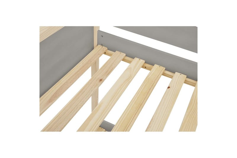 Himmelseng Square Line Grå, 205x96x184 cm - Grå, 205x96x184 cm - Møbler - Senge - Himmelseng