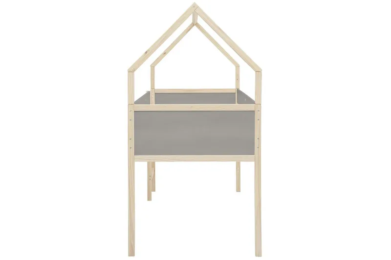 Himmelseng Square Line Grå, 205x96x184 cm - Grå, 205x96x184 cm - Møbler - Senge - Himmelseng