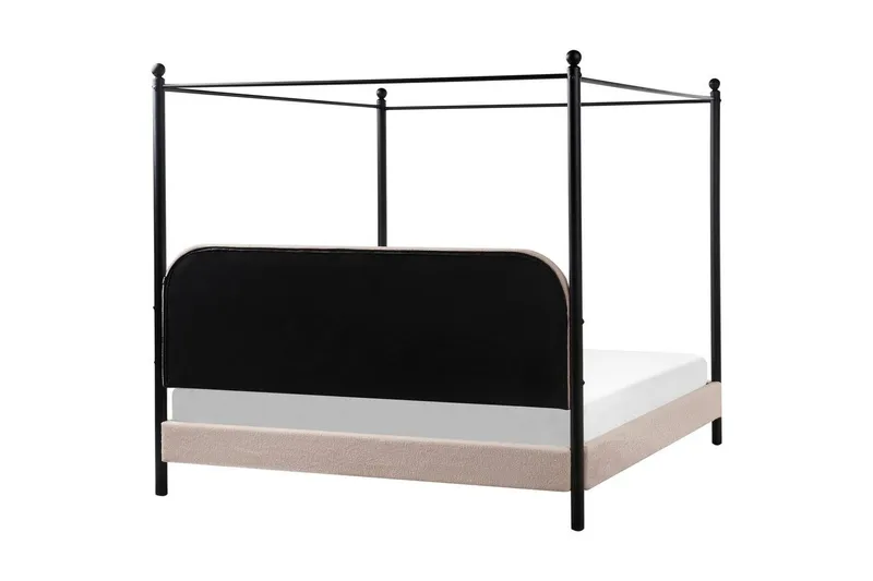 Himmelssäng Beige, Black 180x200 - Møbler - Senge - Himmelseng