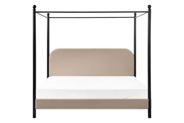 Himmelssäng Beige, Black 180x200 - Møbler - Senge - Himmelseng