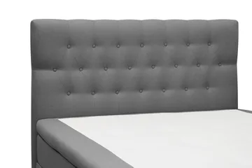 HVILA Classic komplet sengepakke 140x200 cm, kontinentalseng med diamantmønstret sengegavl - Grå - Møbler - Senge - Komplet sengepakke