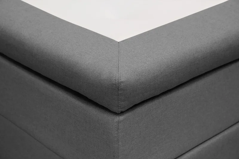 HVILA Classic komplet sengepakke 140x200 cm, kontinentalseng med diamantmønstret sengegavl - Grå - Møbler - Senge - Komplet sengepakke