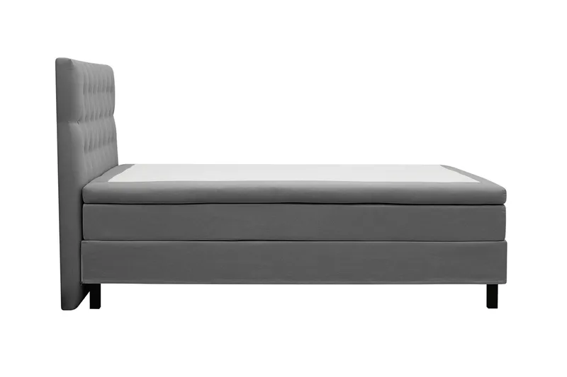 HVILA Classic komplet sengepakke 140x200 cm, kontinentalseng med diamantmønstret sengegavl - Grå - Møbler - Senge - Komplet sengepakke