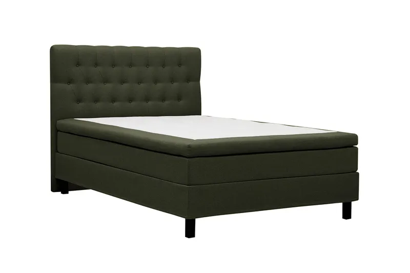 HVILA Classic komplet sengepakke 140x200 cm, kontinentalseng med diamantmønstret sengegavl - Grøn - Møbler - Senge - Komplet sengepakke
