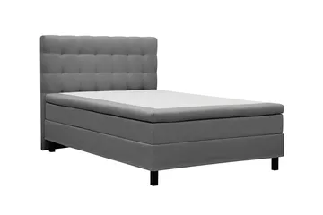 HVILA Classic komplet sengepakke 140x200 cm, kontinentalseng med ternet sengegavl - Grå - Møbler - Senge - Komplet sengepakke