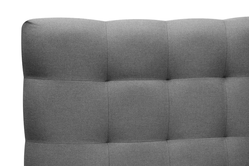 HVILA Classic komplet sengepakke 140x200 cm, kontinentalseng med ternet sengegavl - Grå - Møbler - Senge - Komplet sengepakke