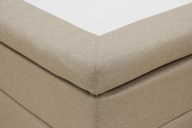 HVILA Classic komplet sengepakke 160x200 cm kontinentalseng med diamant-sengegavl - Beige - Møbler - Senge - Komplet sengepakke