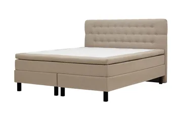 HVILA Classic komplet sengepakke 160x200 cm kontinentalseng med diamant-sengegavl - Beige - Møbler - Senge - Komplet sengepakke