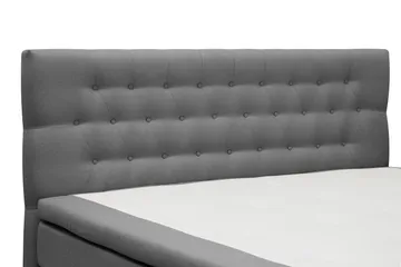 HVILA Classic Komplet sengepakke 160x200 cm Kontinentalseng med diamantmønstret sengegavl - Grå - Møbler - Senge - Komplet sengepakke