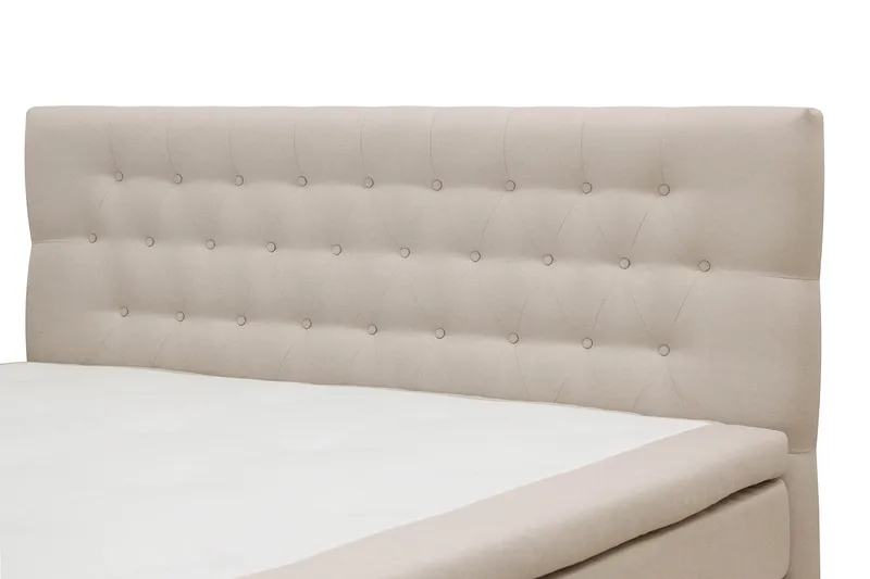 HVILA Classic komplet sengepakke 180x200 cm kontinentalseng med diamant-sengegavl - Beige - Møbler - Senge - Kontinentalsenge