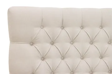 HVILA Luksus Komplet sengepakke 160x200 cm Kontinentalseng med sengegavl med knapper - Lys beige - Møbler - Senge - Kontinentalsenge