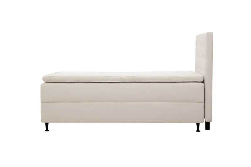 HVILA Plus komplet sengesæt med opbevaring 90x200 cm - Lys beige - Møbler - Senge - Kontinentalsenge