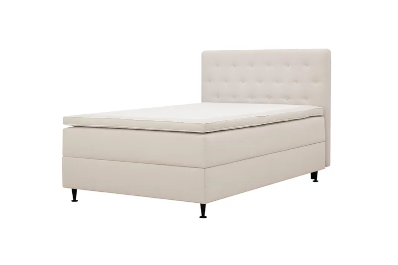 HVILA Plus komplet sengesæt med opbevaring 120x200 cm - Lys beige - Møbler - Senge - Komplet sengepakke