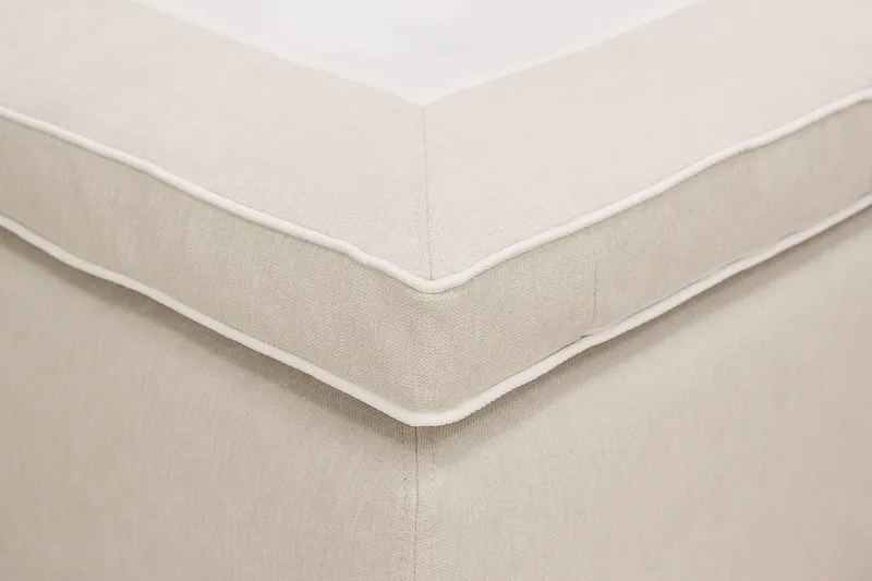 HVILA Plus Komplet sengepakke med opbevaring 160x200 cm - Lysbeige - Møbler - Senge - Kontinentalsenge