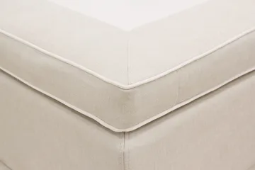 HVILA Premium Kontinentalseng 180x200 cm - Lysebeige stof - Møbler - Senge - Kontinentalsenge