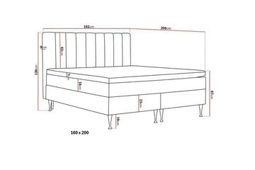 HVILA Plus komplet sengesæt 160x200 cm - Mørkegrå - Møbler - Senge - Komplet sengepakke