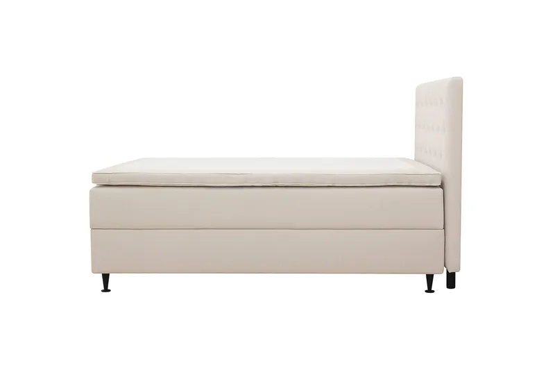 HVILA Plus komplet sengesæt med opbevaring 120x200 cm - Lys beige - Møbler - Senge - Komplet sengepakke