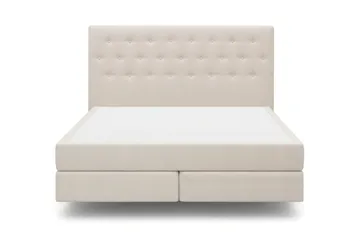HVILA Premium sengepakke kontinentalseng 180x200 cm med svævende effekt uden topmadras - Hvid - Møbler - Senge - Komplet sengepakke