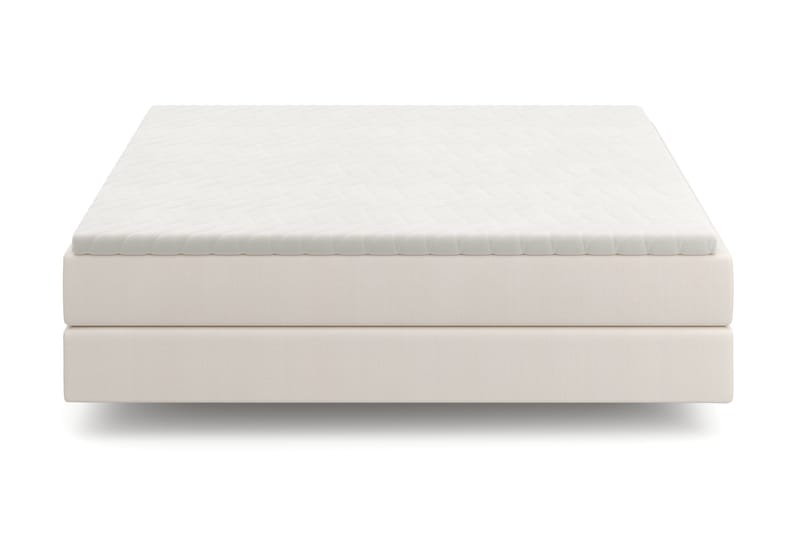 HVILA Premium kontinentalseng 180x200 cm med svævende effekt inkl. topmadras i polyeterskum blød/medium med vaskbart betræk - Blød/Medium - Møbler - Senge - Komplet sengepakke