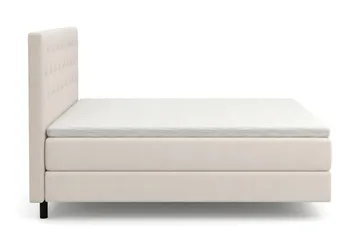 HVILA Premium sengepakke kontinentalseng 180x200 cm med svævende effekt inkl. topmadras i latex med vaskbart betræk - Medium/Fast - Møbler - Senge - Komplet sengepakke