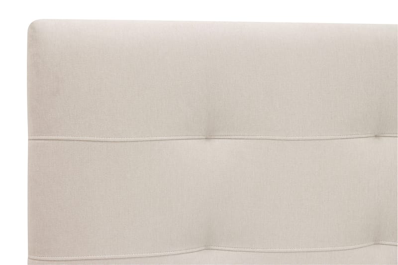 HVILA Premium Kontinentalseng 180x200 cm - Lysebeige stof - Møbler - Senge - Kontinentalsenge