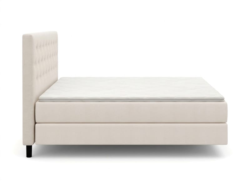 HVILA Premium sengepakke kontinentalseng 180x200 cm med svævende effekt inkl. topmadras i polyesterskum vendbar sommer- & vinterside og vaskbart betræk - Sommer- & vinterside - Møbler - Senge - Komplet sengepakke