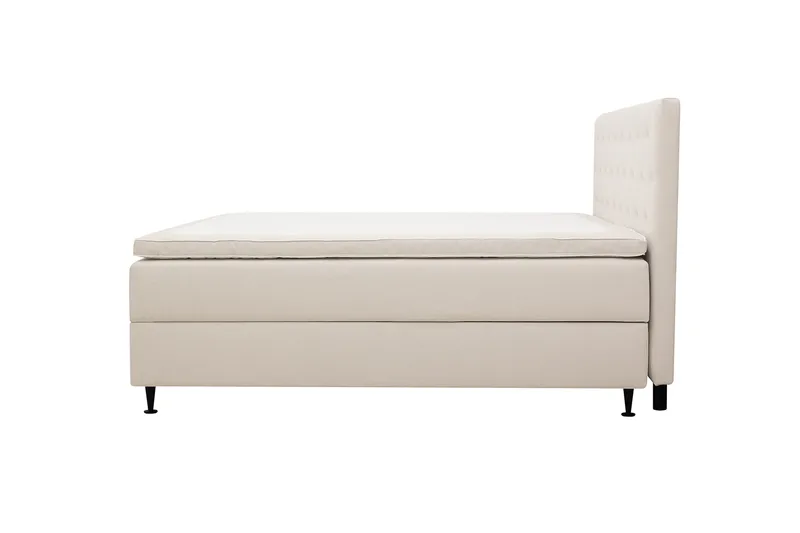 HVILA Plus Komplet sengepakke med opbevaring 160x200 cm - Lysbeige - Møbler - Senge - Kontinentalsenge