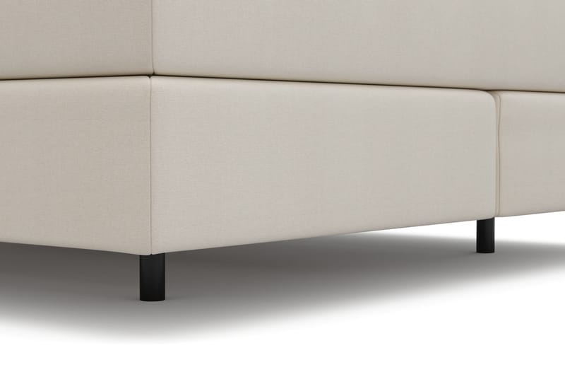 HVILA Premium kontinentalseng 180x200 cm med svævende effekt uden topmadras - Hvid - Møbler - Senge - Komplet sengepakke