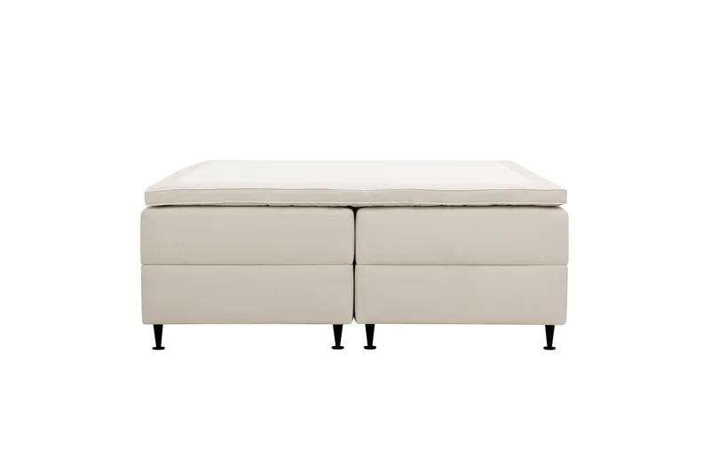 HVILA Plus Kontinentalseng med opbevaring 160x200 cm - Lysbeige - Møbler - Senge - Kontinentalsenge