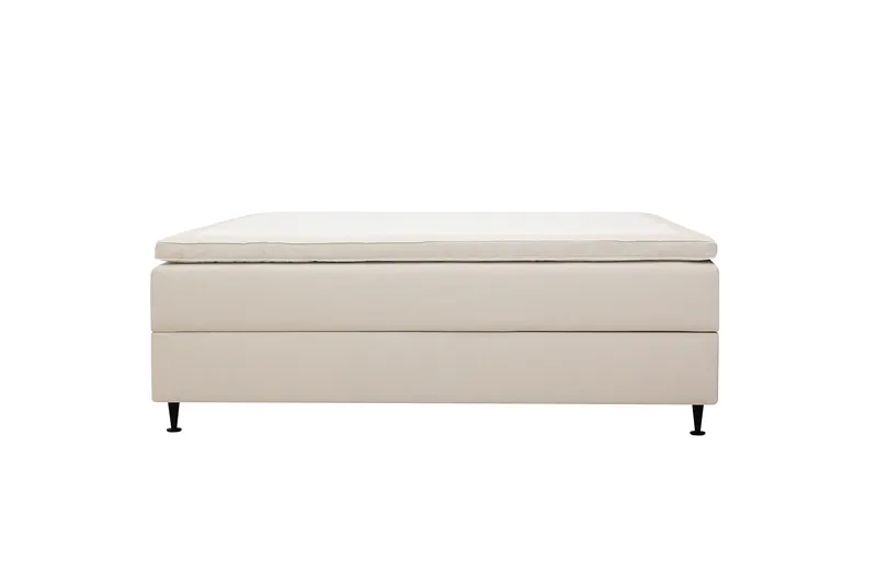 HVILA Plus Kontinentalseng med opbevaring 160x200 cm - Lysbeige - Møbler - Senge - Kontinentalsenge