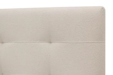 HVILA Premium Komplet Sengepakke 180x200 cm Kontinentalseng med Sengegavl - Lysebeige bouclé - Møbler - Senge - Komplet sengepakke