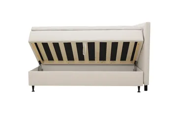 HVILA Plus komplet sengesæt med opbevaring 180x200 cm - Lys beige - Møbler - Senge - Komplet sengepakke