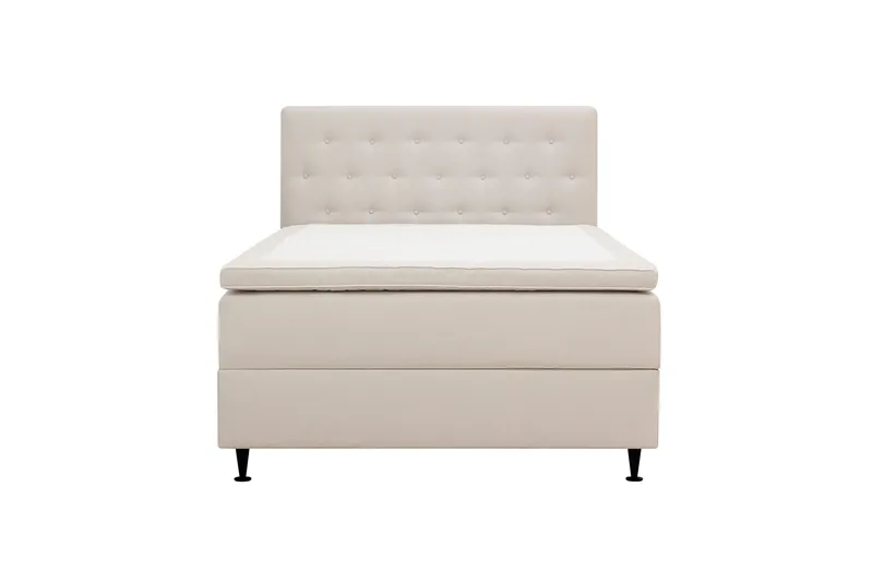 HVILA Plus komplet sengesæt med opbevaring 120x200 cm - Lys beige - Møbler - Senge - Komplet sengepakke