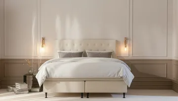 HVILA Plus komplet sengesæt 160x200 cm - Lys beige - Møbler - Senge - Komplet sengepakke