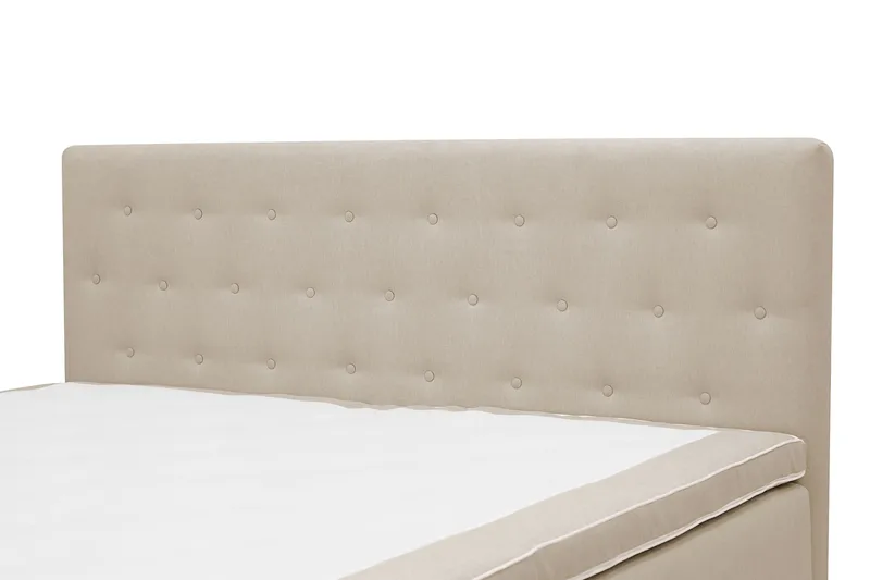 HVILA Plus komplet sengesæt med opbevaring 160x200 cm - Beige - Møbler - Senge - Kontinentalsenge
