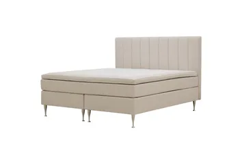 HVILA Plus kontinentalseng 160x200 cm - Lys beige - Møbler - Senge - Kontinentalsenge