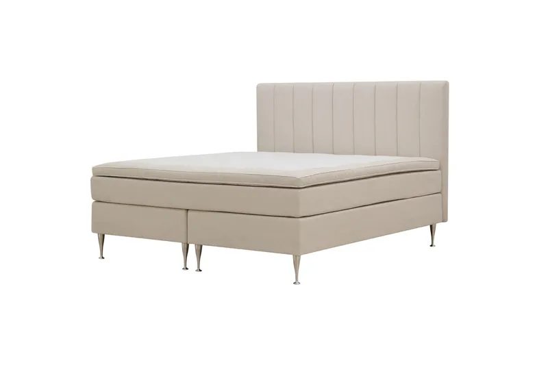 HVILA Plus kontinentalseng 160x200 cm - Lys beige - Møbler - Senge - Kontinentalsenge
